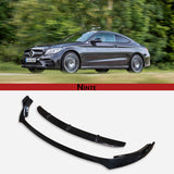 NINTE For 2019-2021 Mercedes Benz W205 C Class with AMG Package Lower Splitter Front Bumper lip