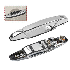 NINTE 4X Chrome Exterior Door Handle Set For 2007 - 2014 Chevy Tahoe GMC Yukon Sierra Denali - NINTE