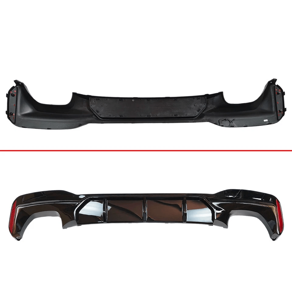 NINTE Rear Diffuser for 2017-2023 BMW 5 Series G30 G31 G38 M Sport M5 Style Valance Apron