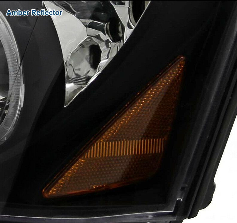 For Subaru 04-05 Impreza WRX LED Halo Projector Headlights Lamps Black Clear - NINTE