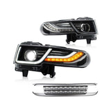 NINTE Headlight For Toyota Fj Cruiser 2007-2017 with Grille w/ Sequential indicators