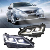 NINTE Headlight For 2010-2013 Toyota Mark X LED Head Lamp w/ Sequential Indicator