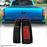 NINTE Tail Lights for 1988-1998 Chevy GMC C/K Pickup Dark Smoke LED Taillight Assembly