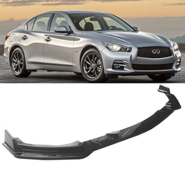 NINTE For 2014 - 2017 INFINITI Q50 Base Model Front Lip 3 PCS ABS Painted Bumper Lip Splitter - NINTE