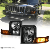 NINTE Headlight For 06-10 Jeep Commander SUV
