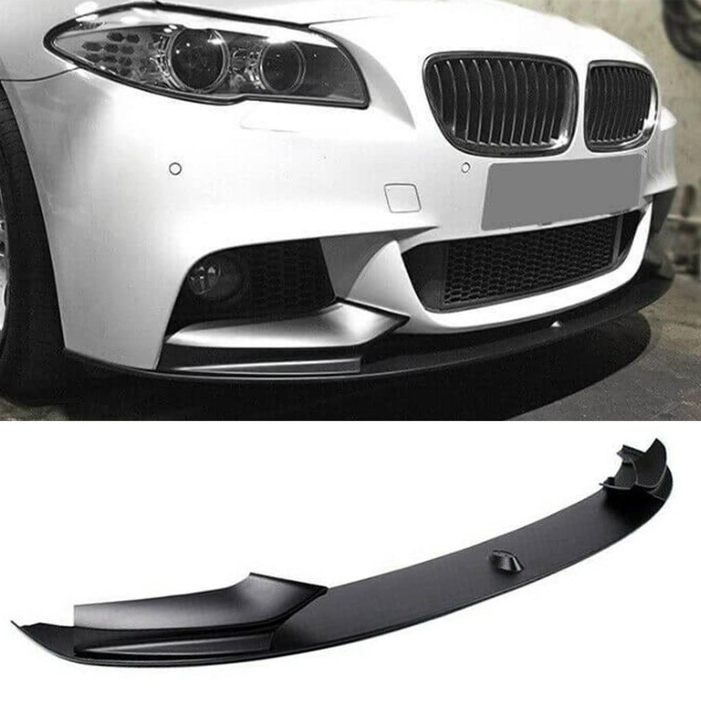 NINTE Front Lip For 2011-2016 BMW 5 Series F10 M Sport Bumper ABS Front Lip Splitter Kit