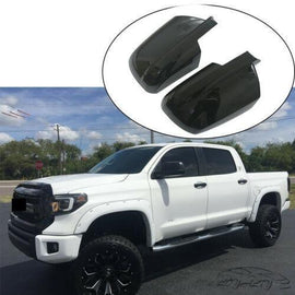 NINTE Mirror Covers for Toyota Tundra 2007 - 2021 Toyota Sequoia Tundra Non - Towing Gloss Black Mirror Overlays - NINTE