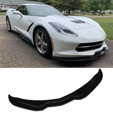 Charger l&#39;image dans la galerie, NINTE For 2014-2019 Chevrolet Corvette C7 Front Lip Stingray Stage 3 ABS Front Bumper Lip Splitter