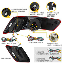 画像をギャラリービューアに読み込む, NINTE For 2006-2011 Toyota Camry XV40 Sedan Taillight Tail Light Pair LED Tail Lamp