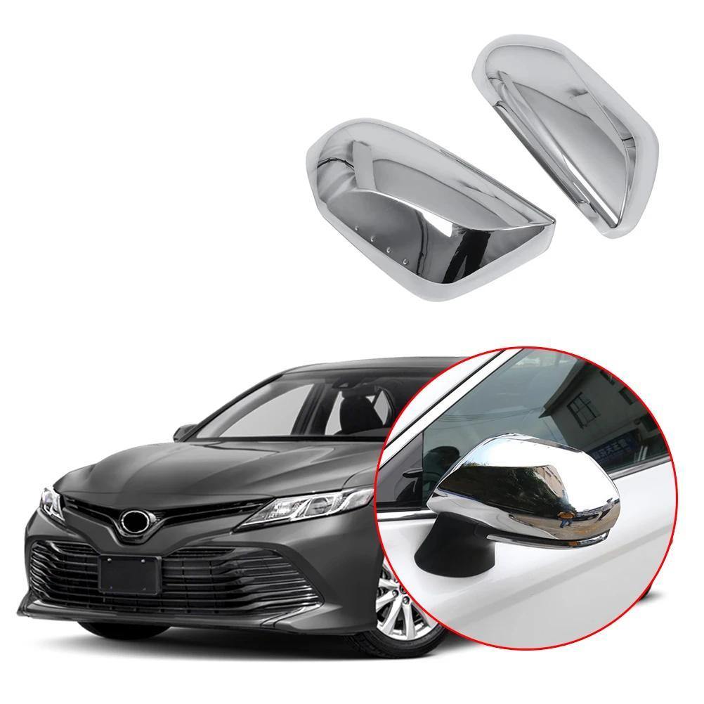 NINTE Toyota Camry 2018-2020 Carbon Fiber& Chrome Side Door Rear View Mirror Covers - NINTE