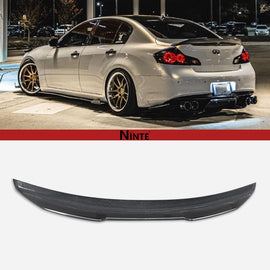 NINTE Highkick Rear Spoiler For 2007 - 2015 Infiniti G25 G35 G37 Q40 Sedan PSM Style - NINTE