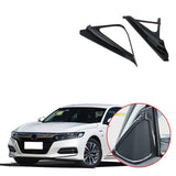 Ninte 2 PCS ABS Carbon Style Car Front Door Internal Triangle Styling Trim Decoration For 2018-2019 10th Honda Accord