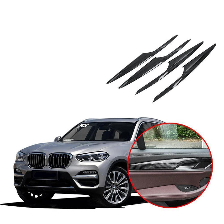 NINTE Inner Door Trim For 2018-2023 BMW X3 G01 X4 G02 Inside Door Armrest Stripe Covers - NINTE