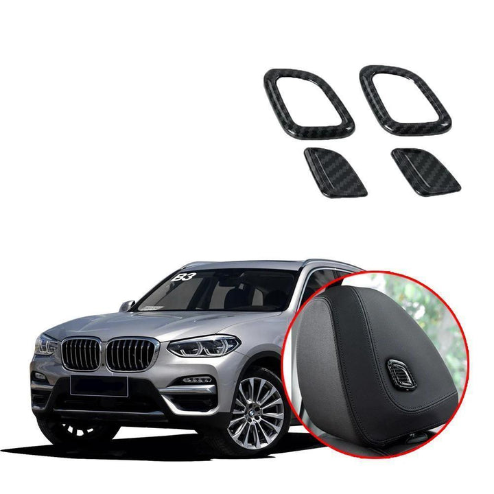 NINTE BMW X3 G01 2018-2019 Front Seat Head Pillow Adjustment Button Cover - NINTE