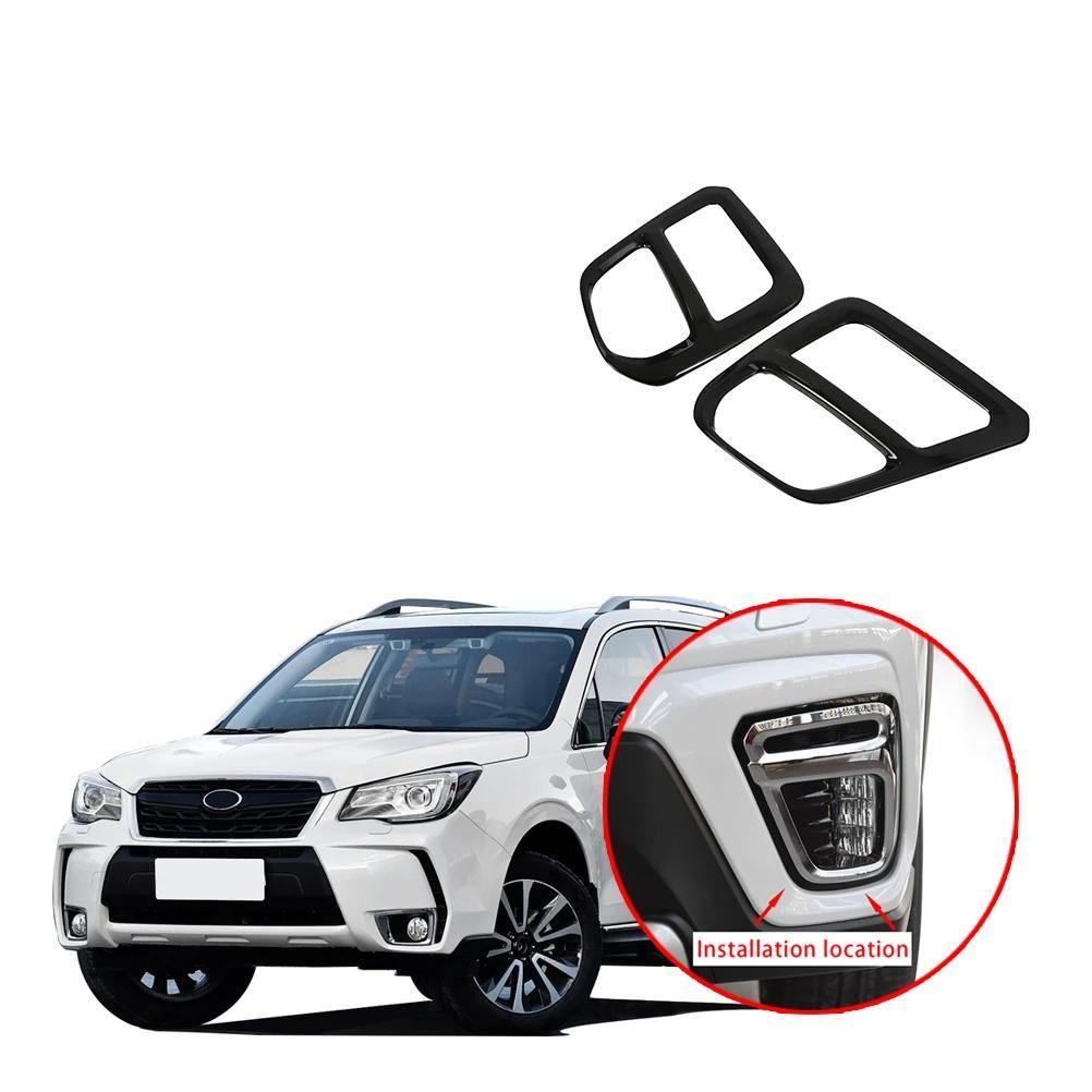 Ninte Piano Black Front Fog Light Lamp Cover Trim Sticker For Subaru Forester SK 2019 NINTE - NINTE