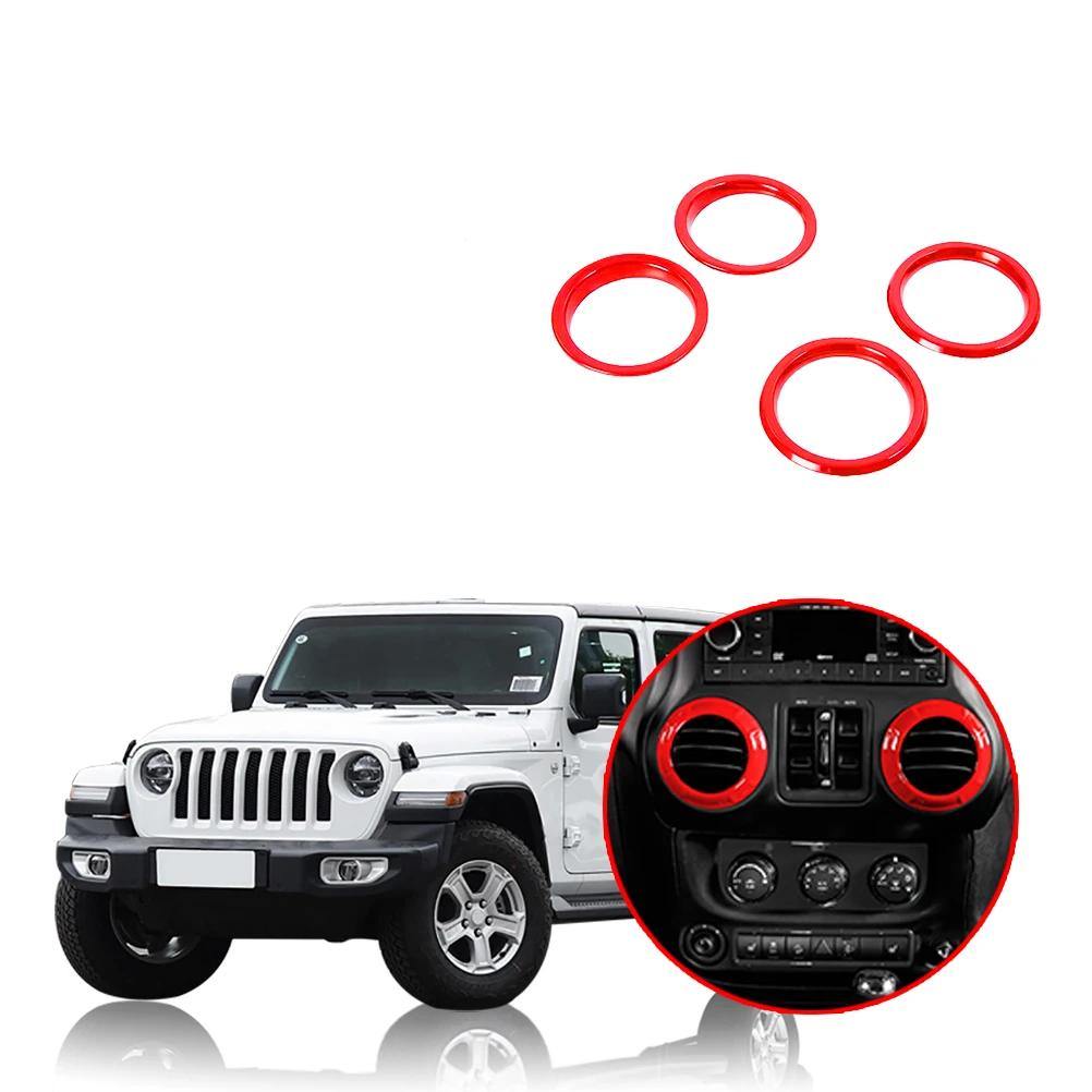NINTE Jeep Wrangler JL 2018-2019 Dashboard Panel Air Conditioning Vent Outlet Decoration Cover Ring - NINTE