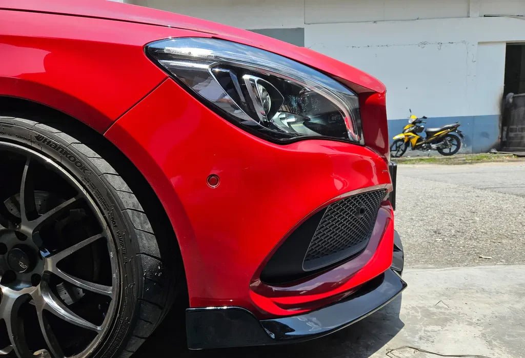 NINTE BRABUS Style Front lip 1pc For 2016 - 19 Mercedes - Benz W117 C117 CLA AMG - NINTE