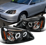 NINTE Headlight For Honda 2001-2003 Civic 2/4Dr
