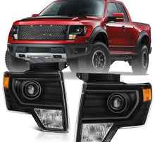 Cargar imagen en el visor de la galería, For 09-14 Ford F150 Black Projector Headlight Lamp L+R - NINTE