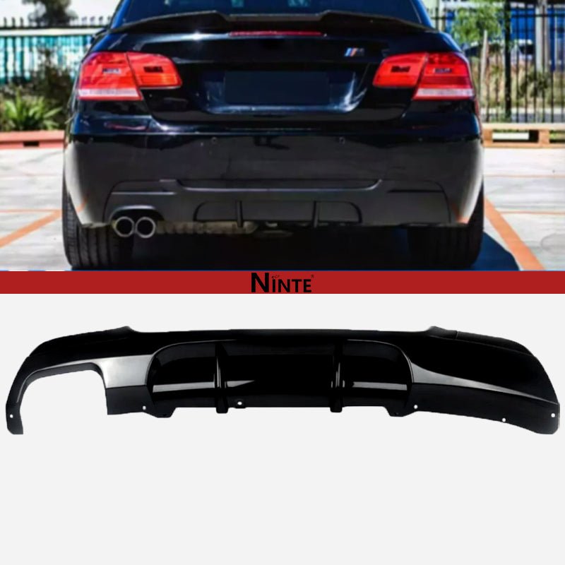 NINTE Rear Bumper Diffuser For 2007 - 2013 BMW M - Sport E92 E93 328i 335i Rear Diffuser Gloss Black ABS - NINTE
