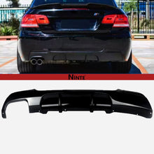 Load image into Gallery viewer, NINTE Rear Bumper Diffuser For 2007 - 2013 BMW M - Sport E92 E93 328i 335i Rear Diffuser Gloss Black ABS - NINTE