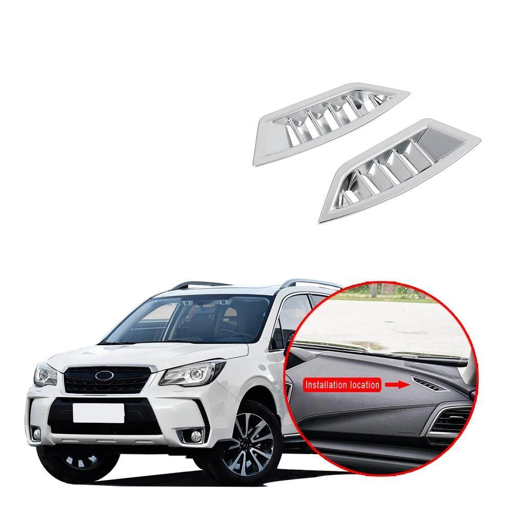 NINTE Subaru Forester 2019 2 PCS Silver plating Upper Air Vent Outlet Cover - NINTE