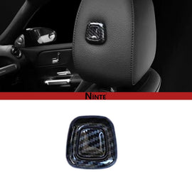 NINTE Headrest Button Aujust Cover Fit for Mercedes Benz 2019 - 2023 A - Class W177 B Class CLA GLA GLB A180 A200 A220 A250 Carbon Fiber Style ABS Painted Button Decoration Protection Guard Automotive - NINTE