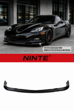 Laden Sie das Bild in den Galerie-Viewer, NINTE For 2005-2013 Corvette C6 Base Front Lip Splitter ZR1 Style Carbon Fiber Look