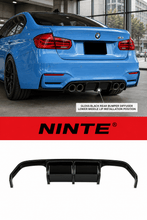 Load image into Gallery viewer, NINTE Rear Bumper Diffuser Lower Middle Lip Fit for BMW F80 M3 F82 F83 M4 with M Sport Bumper 2015-2020 Painted ABS One Piece Sport Style Without Light - NINTE