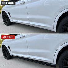 NINTE Side Skirt Splitter Extension Kit Fit for BMW X3 G01 X4 G02 X3M F97 X4M F98 2018-2023 Painted Gloss Black Without Logo - NINTE