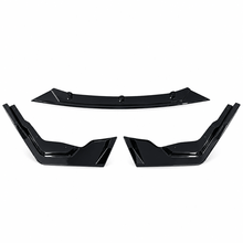 NINTE Front Bumper Lip Splitter Fit for Toyota Corolla Sedan SE XSE 2020-2026 Painted Gloss Black ABS 3-Piece V Style Sport Air Dam Body Kit - NINTE