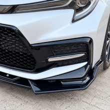 NINTE Front Bumper Lip Splitter Fit for Toyota Corolla Sedan SE XSE 2020-2026 Painted Gloss Black ABS 3-Piece V Style Sport Air Dam Body Kit - NINTE