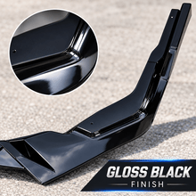 NINTE Front Bumper Lip Splitter Fit for Toyota Corolla Sedan SE XSE 2020-2026 Painted Gloss Black ABS 3-Piece V Style Sport Air Dam Body Kit - NINTE