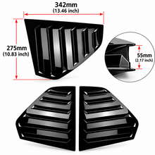 NINTE Rear Window Louver Covers Fit for Golf MK8 Hatchback 2021-2024 Gloss Black ABS Tape on Without Logo