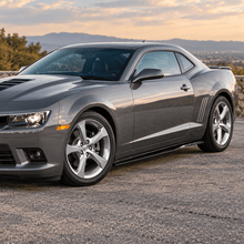 NINTE Left Right Side Skirt Extension Fit for 2010-2015 Chevy Camaro LT LS SS Gloss Black Painted Rocker Panel - NINTE