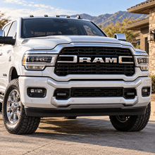 NINTE Front Bumper Upper and Lower Grille Trim Kit Fit for RAM 2500 3500 2019-2026 OE Style - NINTE