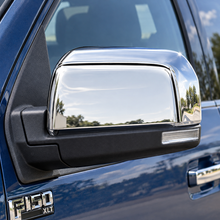 NINTE Left and Right Mirror Cover and Door Handle Bowl Cover Kit Fit for Ford F-150 2015-2020 Chrome Smooth ABS Tape on Overlay Trim
