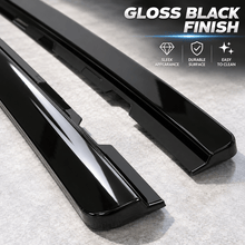 NINTE Left Right Side Skirt Extension Fit for 2010-2015 Chevy Camaro LT LS SS Gloss Black Painted Rocker Panel - NINTE