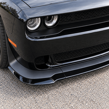 NINTE Front Bumper Lip Splitter Kit Fit for Dodge Challenger SXT SRT Hellcat 2012-2022 Painted Gloss Black ABS 3-Piece Sport Style - NINTE