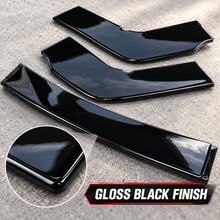 NINTE Front Bumper Lip Splitter Kit Fit for Dodge Challenger SXT SRT Hellcat 2012-2022 Painted Gloss Black ABS 3-Piece Sport Style - NINTE