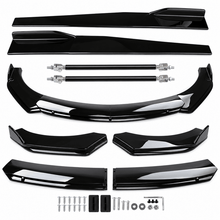 NINTE Front and Rear Bumper Lip Splitter and Side Skirt Kit Fit for BMW Glossy Black Sport Style - NINTE
