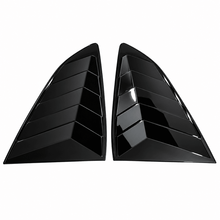 NINTE Rear Window Louver Sun Shade Cover Kit Fit for Honda CR-V 2017-2022 Gloss Black ABS 2-Piece Sport Trim