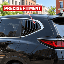 NINTE Rear Window Louver Sun Shade Cover Kit Fit for Honda CR-V 2017-2022 Gloss Black ABS 2-Piece Sport Trim