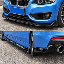 NINTE Front and Rear Bumper Lip Splitter and Side Skirt Kit Fit for BMW Glossy Black Sport Style - NINTE