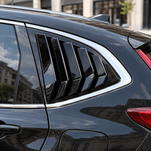 NINTE Rear Window Louver Sun Shade Cover Kit Fit for Honda CR-V 2017-2022 Gloss Black ABS 2-Piece Sport Trim
