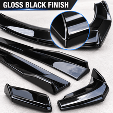 NINTE Front and Rear Bumper Lip Splitter and Side Skirt Kit Fit for BMW Glossy Black Sport Style - NINTE