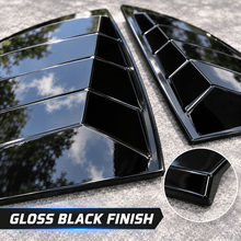 NINTE Rear Window Louver Sun Shade Cover Kit Fit for Honda CR-V 2017-2022 Gloss Black ABS 2-Piece Sport Trim