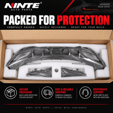 NINTE Rear Bumper Diffuser Spoiler Fit for BMW 8 Series G16 Grand Coupe 840i M850i 2020-2026 Painted Carbon Fiber Look Sport AC Style Without Logo - NINTE