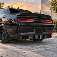 NINTE Rear Bumper Diffuser Splitter Lip Fit for Dodge Challenger 2008-2021 Painted One Piece Sport Style Without Logo