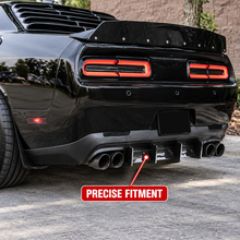 NINTE Rear Bumper Diffuser Splitter Lip Fit for Dodge Challenger 2008-2021 Painted One Piece Sport Style Without Logo